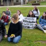 Students protest gun violence with walk-out at Grays Harbor College