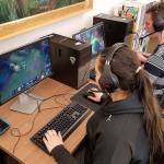 (Courtesy Ralph Hogaboom) Kass Lopez, president of the Grays Harbor Esports Club, plays League of Legends, along with Malachi Richards. The clubs tournament will be this Saturday at 7 p.m. at the college.