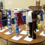 Clam guns are decorated as part of a popular contest during the annual Razor Clam Festival.