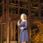(Courtesy Kariana Aldrich) North River School sophomore Georgia Clark sings A letter from Aaron Burr to Alexander Hamilton at the Paramount Theatre in Seattle.