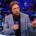 (WWE YouTube channel) Professional WWE wrestler and Aberdeen native Daniel Bryan informs the crowd of Smackdown Live that he has been medically cleared to return to wrestling.