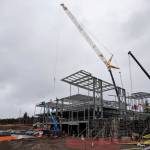 Topping-out beam tops wellness center