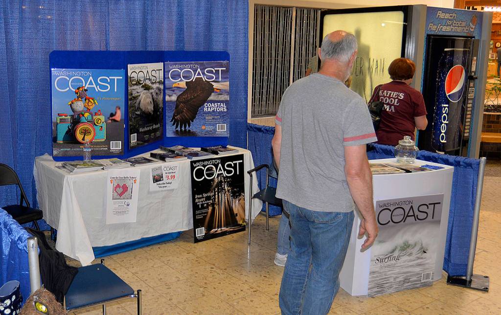 DAN HAMMOCK | THE DAILY WORLD                                <em>The Daily World</em>, a co-sponsor of the expo, was among the 47 or so vendors.