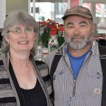 DAN HAMMOCK | THE DAILY WORLD                                Rose and Craig Gallington took the keys to Montesanos Bee Hive Restaurant on Friday afternoon.