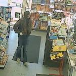 HOQUIAM POLICE DEPARTMENT                                Hoquiam Police are seeking this man, who was caught on video robbing the SmokeTown convenience store on Simpson Avenue Friday evening. Armed with a large black knife, the man was able to evade capture even after being confronted by an armed citizen as he attempted to pry open the stores cash drawer with the knife.