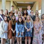 Back row from left: Sean McAllister, Tanner McElliott and Jake Gordon. Middle row: Ryan Cole, Mercedes Pinnell, Jessica Goulet, Myka Wayman, Mariah Fuller, Kamimi Papp, Dylan Bumstead, Sunshine Dick and Daisy Garcia-Rivera. Front row: Chloe Graham-Briscoe, Julie Kim, Giselle Lopez Colarte, Karlie Krohn and Josie Emery.