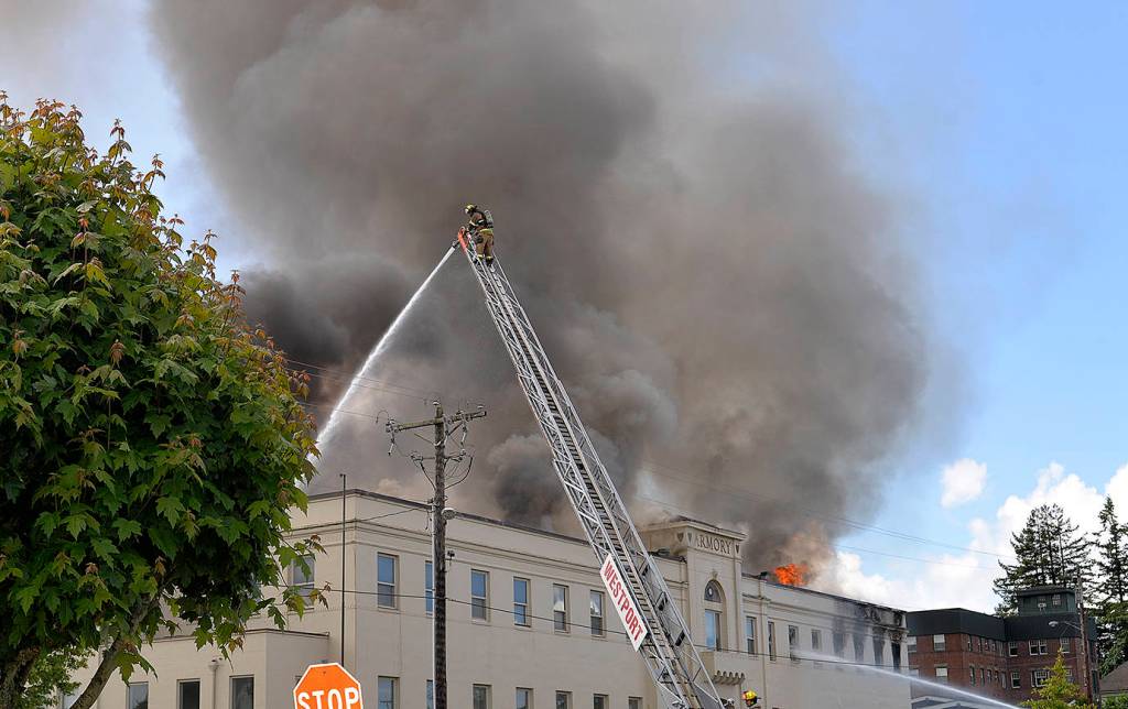 More photos from the Armory fire