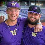 Huskies teammates and longtime friends hope for one last dogpile at College World Series