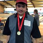 Nick Brockman poses with a gold medal he won at a Special Olympics regional meet in the fall. Brockman was chosen to compete at the 2018 Special Olympics USA Games, which begin on Sunday in Seattle. (Submitted photo)