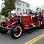 DAN HAMMOCK | THE DAILY WORLD                                Each year, the Aberdeen Fire Department has participated in the Founders Day Parade with this vintage Ahrens Fox fire engine. Although it was damaged in the Aberdeen Museum of History fire June 9, it is drivable and will make an appearance this year.