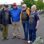 LOUIS KRAUSS | THE DAILY WORLD Descendants of Aberdeen founders AJ West and Sam Benn pose at the Founders Day Parade. From left, AJ West, Bill Brasfield, Edward Watson West, and Mary Kay West.