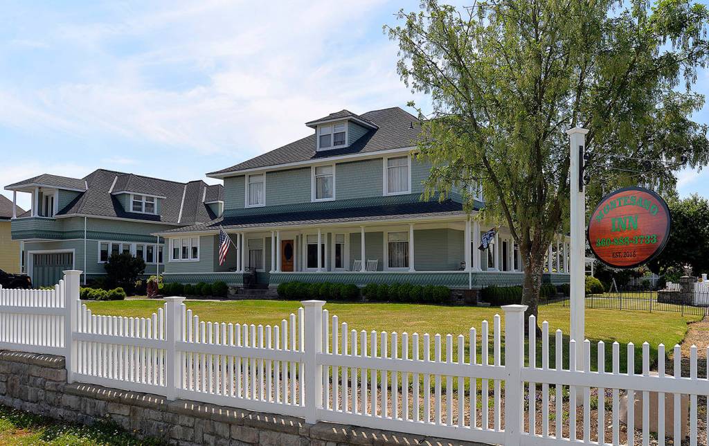 Photos by DAN HAMMOCK | The daily world                                A shot of the Montesano Inn from the corner of Main and East Spruce streets.