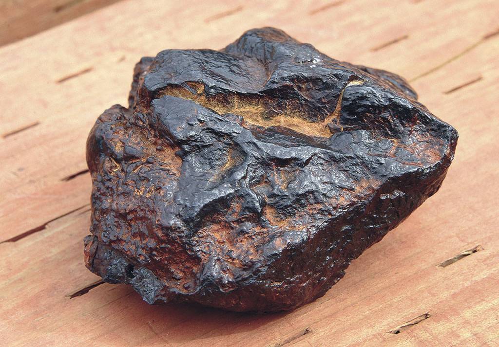 (Larry Workman) This rock was found by Franklin Delacruz near the beach north of Taholah. He thinks it could be a meteorite.