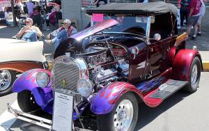 DAN HAMMOCK | THE DAILY WORLD                                Jack Bailey of Shelton brought his 1929 Ford Roadster pickup to theshow.