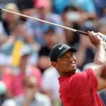 Tiger Woods tees off the third hole during day four of The Open Championship 2018 at Carnoustie Golf Links on Sunday, July 22, 2018 in Carnoustie, Scotland. (Richard Sellers/PA Wire/Zuma Press/TNS)