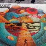 Courtesy photo                                Sidewalk chalk artist Kat Bowen will create one of her colorful works during ArtWalk on Saturday.