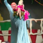 (Katherine Fowler) Mayzie La Bird (Joie Haviland) with her egg.