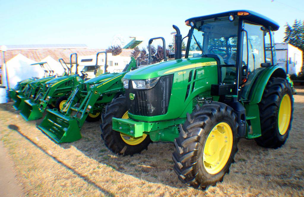 Michael Lang | The Vidette                                A row of tractors await visitors Wednesday, Aug. 8, 2018, at the Grays Harbor County Fair in Elma. The fair runs through Sunday.