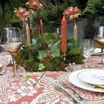 Linen, china and silver dress up an old patio set