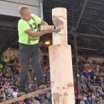Roaring saws, sawdust clouds highlight annual Loggers Playday