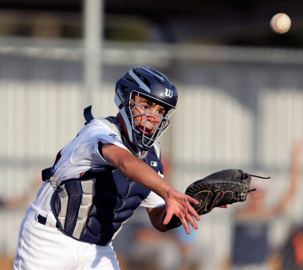 In addition to the offensive accolades he received, Kai Halstead was named the top catcher at the 2018 COPABE Pan Am Championship tournament in early September. (Photo courtesy of USA Baseball)