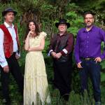 Courtesy Krist Novoselic                                Giants in the Trees  from left, Krist Novoselic, Jillian Raye, Ray Prestegard and Erik Friend  will perform Saturday at the Bishop Center.