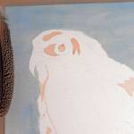 A work in progress, with a hawks feather as a guide.