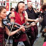 Scott D. Johnston | For Grays Harbor News Group                                Celtica Pipes, the co-headliner for this years Celtic Music Feis, rocks the Galway Bay outdoor beer garden stage during their 2016 appearance.