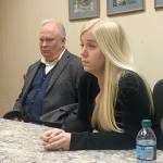 DAN HAMMOCK | GRAYS HARBOR NEWS GROUP                                Rep. Jim Walsh and Democratic challenger Erin Frasier talked taxes, abortion, health care and more at a recent meeting with The Daily World editorial board in Aberdeen.