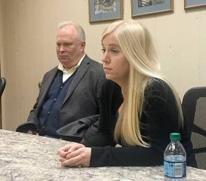 DAN HAMMOCK | GRAYS HARBOR NEWS GROUP                                Rep. Jim Walsh and Democratic challenger Erin Frasier talked taxes, abortion, health care and more at a recent meeting with The Daily World editorial board in Aberdeen.