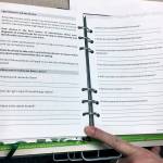 (Kat Bryant | Grays Harbor News Group) Dawn Heckathorn gives patients whove been diagnosed with breast cancer a helpful bundle of information, including this Ready for Recovery journal and treatment planner. I had a grant from the Komen Foundation, and I created these bundles for women who are newly diagnosed, to help them on their journey, she said.