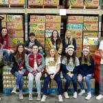 Photo by Kyle Pauley                                 Student leaders from both schools are preparing for Food Ball 2018. Hoquiam students, from left, are Alex Houbregs, Elyse Goulet, Lucy Roloff, Jackson Folkers and Taylor Strom. Aberdeen students in the back row are Camryn Cook and Abbie Bradt. In the front row are Molly Scroggs, Brooke Solan, Lauren King and Patch Hunt.