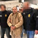Image provided by the Attorney General of the Republic (PGR) of Mexico shows drug lord Joaquin Guzman Loera, alias El Chapo, was extradited to the United States on January 19, 2017, and flown from a jail in Ciudad Juarez, Mexico, to Long Island MacArthur Airport in Islip, N.Y., to face charges. (Prensa Internacional)