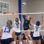 Grays Harbors Savanna Davis gets her shot past two Tacoma blockers on Wednesday at Grays Harbor Gym. (Hasani Grayson | Grays Harbor News Group)
