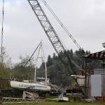 DAN HAMMOCK | GRAYS HARBOR NEWS GROUP                                Abandoned boats, cars and RVs litter the property at 220 Monroe St. in Hoquiam, prompting several city-issued code violations against the landowner, Mart Liikane. This is the property were several boats have sunk in the Chehalis River in recent months, requiring cleanup efforts by the Department of Ecology to remove leaking fuel.