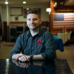 Jose M. Osorio | Chicago Tribune                                 Brent Webb, who served in Afghanistan, is among the veterans featured in the Lionhearted campaign.