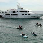 A billionaire’s yacht, with the help of surfers, is helping victims of the Woolsey fire