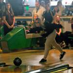 Aberdeens Megan Howell looks for a spare in the second game of a match against Montesano on Thursday. (Hasani Grayson | Grays Harbor News Group)