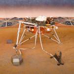 On display is a full scale model of the NASA InSight spacecraft at JPL in Pasadena Monday morning. InSight  which stands for Interior Exploration using Seismic Investigations, Geodesy and Heat Transport  will be the first mission to study the deep interior of Mars. (Al Seib/Los Angeles Times)