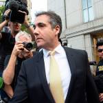 President Donald Trumps longtime personal lawyer, Michael Cohen, leaves New York Federal Court after making a plea deal on Aug. 21, 2018. (Bryan Smith/Zuma Press)