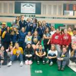 The Aberdeen girls wrestling team poses for a photo after finishing second at the Lady Jag Invitational Tournament on Saturday. (Submitted Photo)