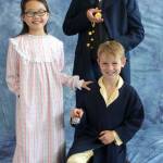 Photos courtesy Grays Harbor Dance                                The Conductor is played by Loric Colgrove, 14. With him are the Hero Girl (Dharma Rossetti, 8) and Hero Boy (Azure Colgrove, 8).