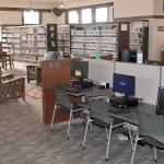 DAN HAMMOCK | GRAYS HARBOR NEWS GROUP                                 The computer section at the Hoquiam Timberland Library. Electricians were expected Friday afternoon to install a line of electrical outlets from the computer stations left toward the north wall.