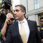 Bryan Smith | Zuma Press                                 President Donald Trumps longtime personal lawyer, Michael Cohen, leaves New York Federal Court on Aug. 21 after making a plea deal.