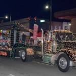 DAN HAMMOCK | GRAYS HARBOR NEWS GROUP The Montesano Festival of Lights parade best of theme award went to the Loggers Playday entry Saturday.
