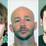 Eight people were arrested at the Rec Room Bar & Grill for allegedly attacking an African-American DJ, including (from left) Randy Smith (2009 photo), Daniel Dorson (2013 photo), Guy Miller, Cory Colwell and Vincent Nutter. Not pictured are Travis Condor, Leah Northcraft and Nathaniel Woodell.