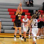 South Bends Jessica Sanchez hits a jump shot from the wing against Raymond on Thursday. (Ryan Sparks | Grays Harbor News Group)