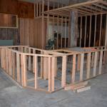 (Louis Krauss | Grays Harbor News Group) Early stages of the bar area planned for a Vietnamese restaurant in the Electric building.