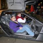 (Courtesy photo) Preston Williams won a DeLorean ride Friday with Shawn Knight, president of the PNDC.