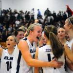 Elma celebrates after winning the 1A Evergreen title with a 42-35 win over Montesano on Frdiay night. (Hasani Grayson | Grays Harbor News Group)